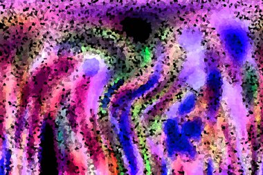 Boyalı cam tarzı, soyut desen, renk, mavi. Mor. Mor. Turuncu. Kırmızı. Sarı. Kahverengi.