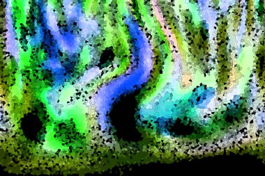 Boyalı cam tarzı, soyut desen, renk, mavi. Mor. Mor. Turuncu. Kırmızı. Sarı. Kahverengi.