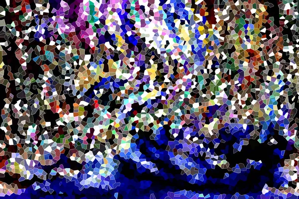 Ilustrace Stylu Barevného Skla Abstraktní Vzor Barva Modré Green Purple — Stock fotografie