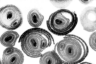 Operasyon sanatı, Moire dalgaları ve renk karışımı ile soyut doku. Geometrik renkli çizgilerle hipnoz arkaplanı rahatlatılıyor.