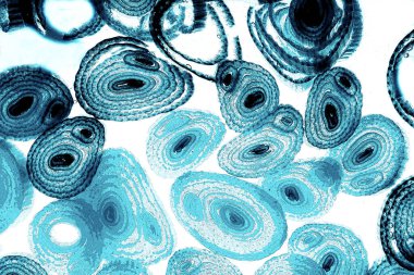 Operasyon sanatı, Moire dalgaları ve renk karışımı ile soyut doku. Geometrik renkli çizgilerle hipnoz arkaplanı rahatlatılıyor.