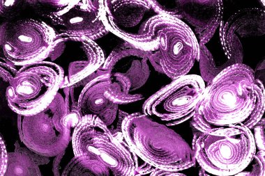 Operasyon sanatı, Moire dalgaları ve renk karışımı ile soyut doku. Geometrik renkli çizgilerle hipnoz arkaplanı rahatlatılıyor.