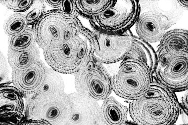 Operasyon sanatı, Moire dalgaları ve renk karışımı ile soyut doku. Geometrik renkli çizgilerle hipnoz arkaplanı rahatlatılıyor.