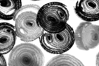 Operasyon sanatı, Moire dalgaları ve renk karışımı ile soyut doku. Geometrik renkli çizgilerle hipnoz arkaplanı rahatlatılıyor.