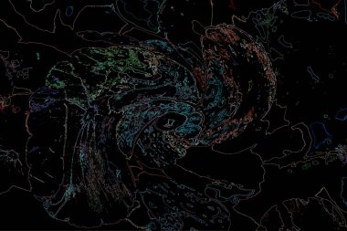 Bitkilerden oluşan yaratıcı floresan renk düzeni. Neon renklerle kaplanmış. Doğa kavramı.