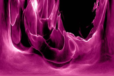 Alkol mürekkebi teknikli doğal akışkan resim. Yumuşak rüya renkleri şeffaf dalgalı çizgiler oluşturur.