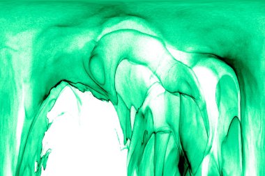 Alkol mürekkebi teknikli doğal akışkan resim. Yumuşak rüya renkleri şeffaf dalgalı çizgiler oluşturur.