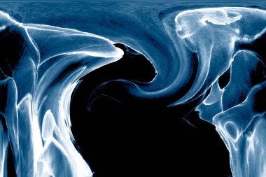 Alkol mürekkebi teknikli doğal akışkan resim. Yumuşak rüya renkleri şeffaf dalgalı çizgiler oluşturur.