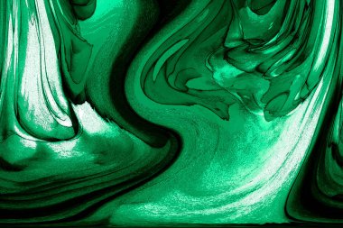 Alkol mürekkebi teknikli doğal akışkan resim. Yumuşak rüya renkleri şeffaf dalgalı çizgiler oluşturur.