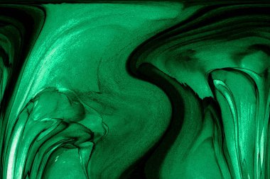 Alkol mürekkebi teknikli doğal akışkan resim. Yumuşak rüya renkleri şeffaf dalgalı çizgiler oluşturur.