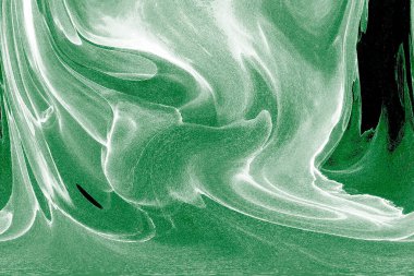 Alkol mürekkebi teknikli doğal akışkan resim. Yumuşak rüya renkleri şeffaf dalgalı çizgiler oluşturur.