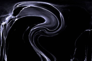 Alkol mürekkebi teknikli doğal akışkan resim. Yumuşak rüya renkleri şeffaf dalgalı çizgiler oluşturur.