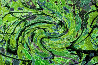 Modern soyut resim. Renkli akıcı sanat resimleri. Geometrik arkaplan.