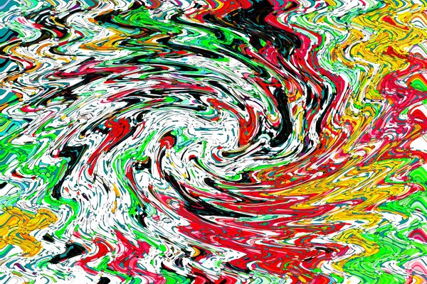 Modern Abstract Painting Colorful Flowing Art Painting Geometric Background — 图库照片