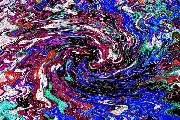 Pintura Abstrata Moderna Pintura Arte Fluindo Colorido Fundo Geométrico — Fotografia de Stock