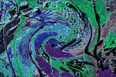 Modern soyut resim. Renkli akıcı sanat resimleri. Geometrik arkaplan.