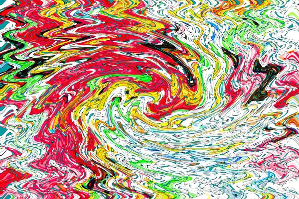 Modern Abstract Painting Colorful Flowing Art Painting Geometric Background — 图库照片