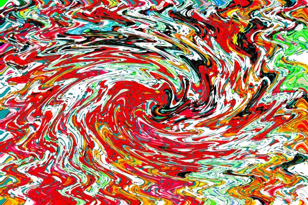 Modern Abstract Painting Colorful Flowing Art Painting Geometric Background — 图库照片