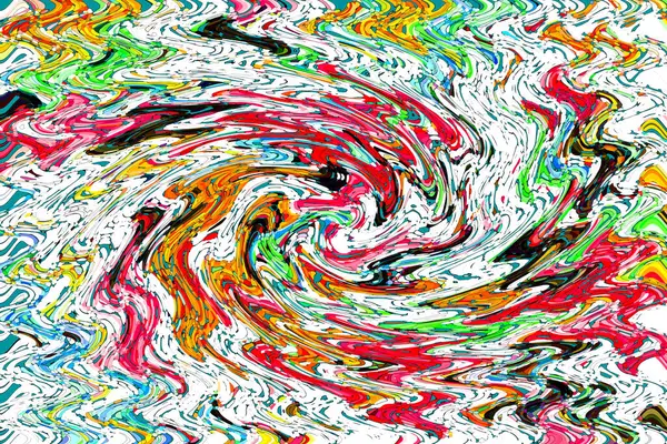 Pittura Astratta Moderna Pittura Arte Fluente Colorata Sfondo Geometrico — Foto Stock