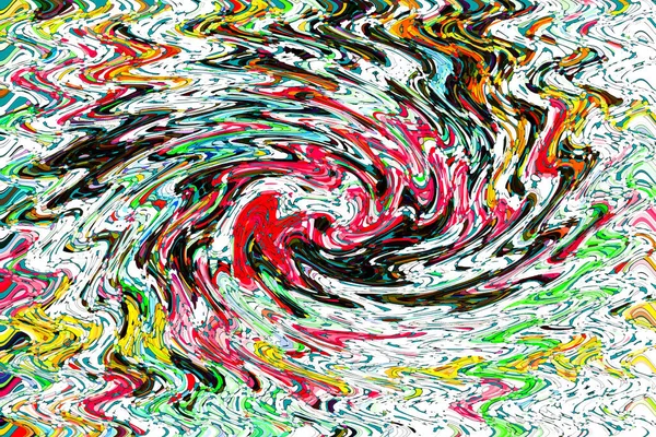 Modern Abstract Painting Colorful Flowing Art Painting Geometric Background — 图库照片