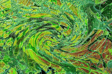 Modern soyut resim. Renkli akıcı sanat resimleri. Geometrik arkaplan.