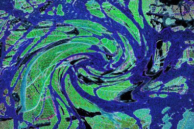 Modern soyut resim. Renkli akıcı sanat resimleri. Geometrik arkaplan.