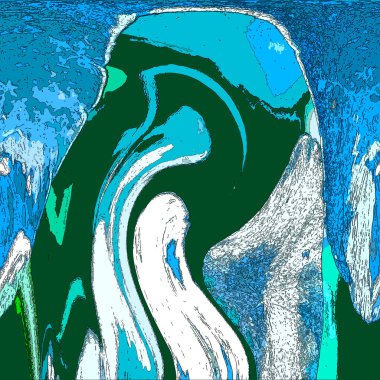 Modern tasarım çizimi. Çizgi ve renk bloğu geometrik şekiller. Pop sanat