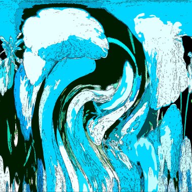 Modern tasarım çizimi. Çizgi ve renk bloğu geometrik şekiller. Pop sanat