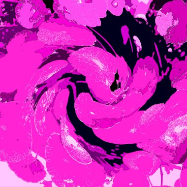 Modern tasarım çizimi. Çizgi ve renk bloğu geometrik şekiller. Pop sanat