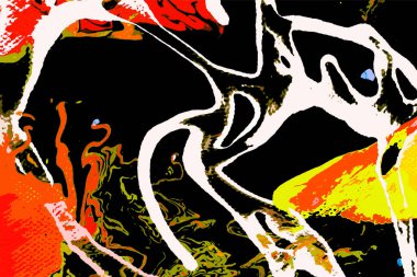 Hayattaki yaratıcı çizimler. Tasarımcılar için renkli ve güzel arkaplan modelleri.