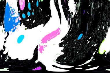 Dalgalı çizgiler. Soyut çizgiler. Doku arka planı. düzensiz desen. Şık modern. Pop sanat. Nokta etkisi. Ritmik gürültü parçacıkları. Paket için desen. Renkli vuruşlu duvar kağıdı.