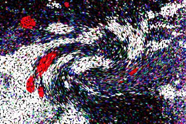 Dalgalı çizgiler. Soyut çizgiler. Doku arka planı. düzensiz desen. Şık modern. Pop sanat. Nokta etkisi. Ritmik gürültü parçacıkları. Paket için desen. Renkli vuruşlu duvar kağıdı.