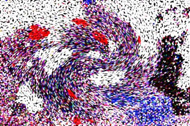 Dalgalı çizgiler. Soyut çizgiler. Doku arka planı. düzensiz desen. Şık modern. Pop sanat. Nokta etkisi. Ritmik gürültü parçacıkları. Paket için desen. Renkli vuruşlu duvar kağıdı.