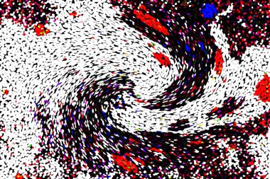 Dalgalı çizgiler. Soyut çizgiler. Doku arka planı. düzensiz desen. Şık modern. Pop sanat. Nokta etkisi. Ritmik gürültü parçacıkları. Paket için desen. Renkli vuruşlu duvar kağıdı.