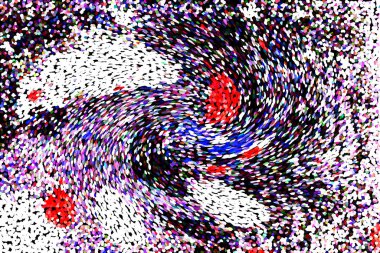 Dalgalı çizgiler. Soyut çizgiler. Doku arka planı. düzensiz desen. Şık modern. Pop sanat. Nokta etkisi. Ritmik gürültü parçacıkları. Paket için desen. Renkli vuruşlu duvar kağıdı.