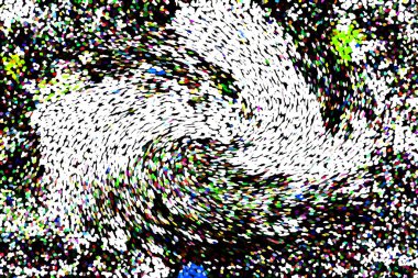 Dalgalı çizgiler. Soyut çizgiler. Doku arka planı. düzensiz desen. Şık modern. Pop sanat. Nokta etkisi. Ritmik gürültü parçacıkları. Paket için desen. Renkli vuruşlu duvar kağıdı.