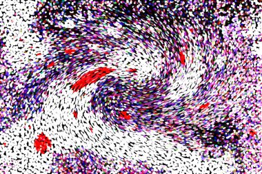 Dalgalı çizgiler. Soyut çizgiler. Doku arka planı. düzensiz desen. Şık modern. Pop sanat. Nokta etkisi. Ritmik gürültü parçacıkları. Paket için desen. Renkli vuruşlu duvar kağıdı.