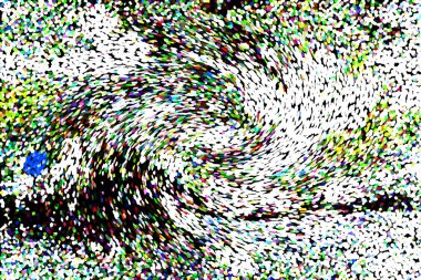 Dalgalı çizgiler. Soyut çizgiler. Doku arka planı. düzensiz desen. Şık modern. Pop sanat. Nokta etkisi. Ritmik gürültü parçacıkları. Paket için desen. Renkli vuruşlu duvar kağıdı.