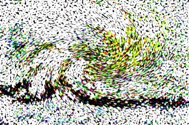 Dalgalı çizgiler. Soyut çizgiler. Doku arka planı. düzensiz desen. Şık modern. Pop sanat. Nokta etkisi. Ritmik gürültü parçacıkları. Paket için desen. Renkli vuruşlu duvar kağıdı.