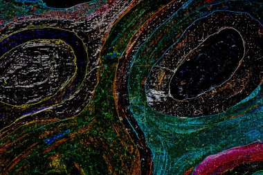 Dalgalı çizgiler. Soyut çizgiler. Doku arka planı. düzensiz desen. Şık modern. Pop sanat. Nokta etkisi. Ritmik gürültü parçacıkları. Paket için desen. Renkli vuruşlu duvar kağıdı.