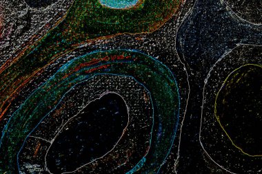 Dalgalı çizgiler. Soyut çizgiler. Doku arka planı. düzensiz desen. Şık modern. Pop sanat. Nokta etkisi. Ritmik gürültü parçacıkları. Paket için desen. Renkli vuruşlu duvar kağıdı.