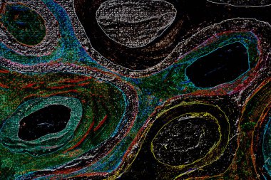 Dalgalı çizgiler. Soyut çizgiler. Doku arka planı. düzensiz desen. Şık modern. Pop sanat. Nokta etkisi. Ritmik gürültü parçacıkları. Paket için desen. Renkli vuruşlu duvar kağıdı.