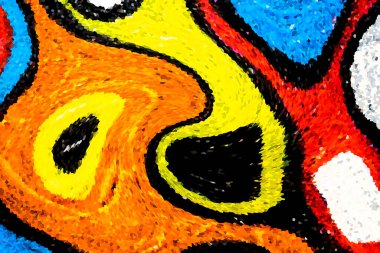 Dalgalı çizgiler. Soyut çizgiler. Doku arka planı. düzensiz desen. Şık modern. Pop sanat. Nokta etkisi. Ritmik gürültü parçacıkları. Paket için desen. Renkli vuruşlu duvar kağıdı.