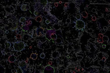 Dalgalı çizgiler. Soyut çizgiler. Doku arka planı. düzensiz desen. Şık modern. Pop sanat. Nokta etkisi. Ritmik gürültü parçacıkları. Paket için desen. Renkli vuruşlu duvar kağıdı.