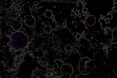 Dalgalı çizgiler. Soyut çizgiler. Doku arka planı. düzensiz desen. Şık modern. Pop sanat. Nokta etkisi. Ritmik gürültü parçacıkları. Paket için desen. Renkli vuruşlu duvar kağıdı.