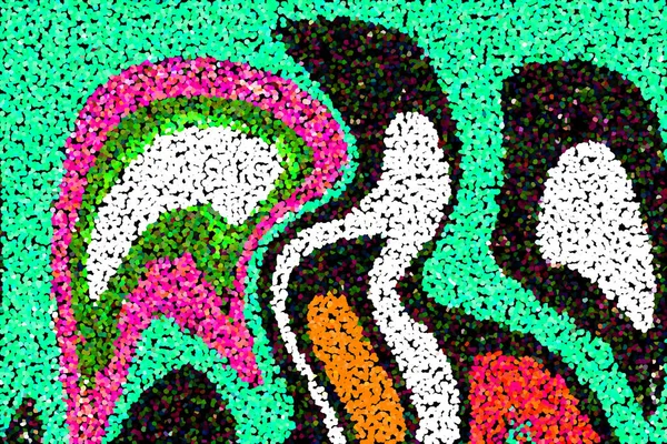 Хвилясті Смуги Абстрактні Лінії Тло Текстури Неправильний Візерунок Стильний Сучасний — стокове фото