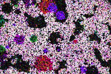 Dalgalı çizgiler. Soyut çizgiler. Doku arka planı. düzensiz desen. Şık modern. Pop sanat. Nokta etkisi. Ritmik gürültü parçacıkları. Paket için desen. Renkli vuruşlu duvar kağıdı.