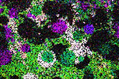 Dalgalı çizgiler. Soyut çizgiler. Doku arka planı. düzensiz desen. Şık modern. Pop sanat. Nokta etkisi. Ritmik gürültü parçacıkları. Paket için desen. Renkli vuruşlu duvar kağıdı.