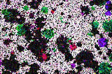 Dalgalı çizgiler. Soyut çizgiler. Doku arka planı. düzensiz desen. Şık modern. Pop sanat. Nokta etkisi. Ritmik gürültü parçacıkları. Paket için desen. Renkli vuruşlu duvar kağıdı.