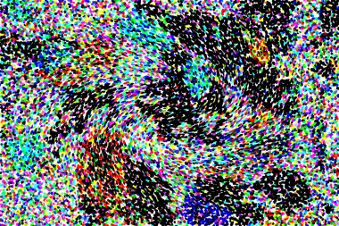 Dalgalı çizgiler. Soyut çizgiler. Doku arka planı. düzensiz desen. Şık modern. Pop sanat. Nokta etkisi. Ritmik gürültü parçacıkları. Paket için desen. Renkli vuruşlu duvar kağıdı.